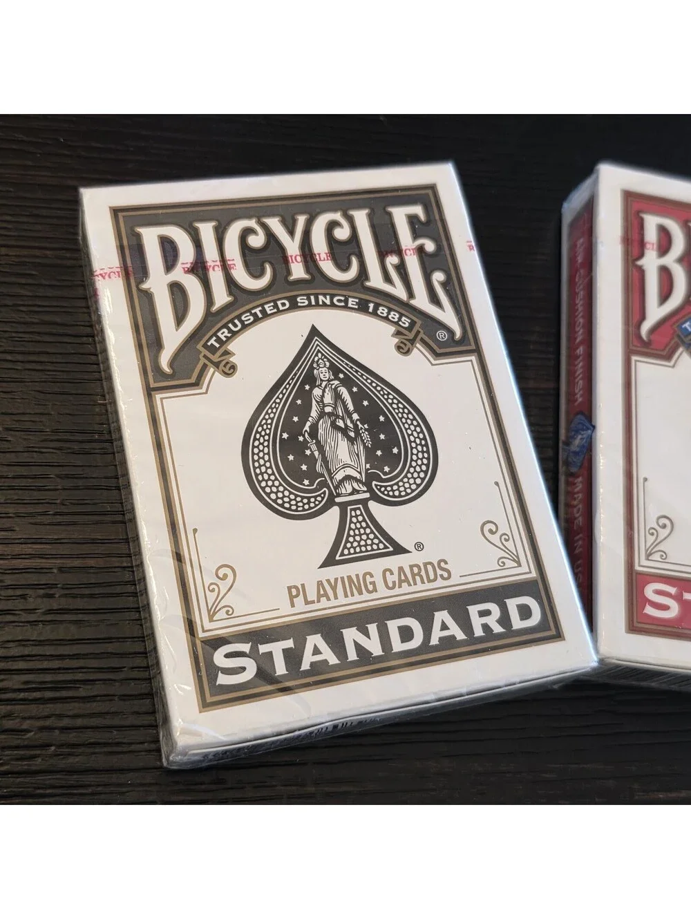2pc Bicycle Standard Playing Cards Black Red Deck Factory Sealed Poker Size USPC